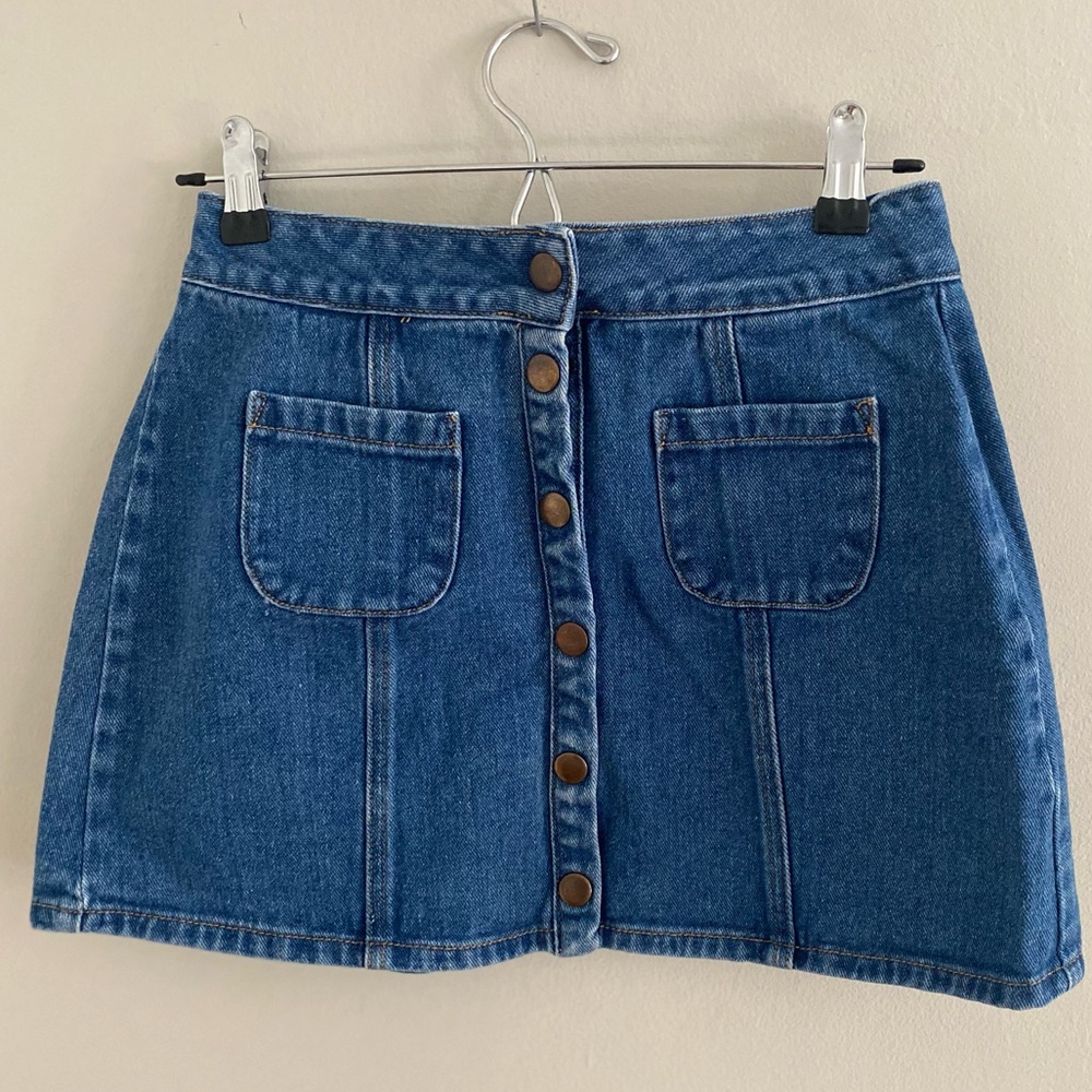 Jean Snap-off Miniskirt